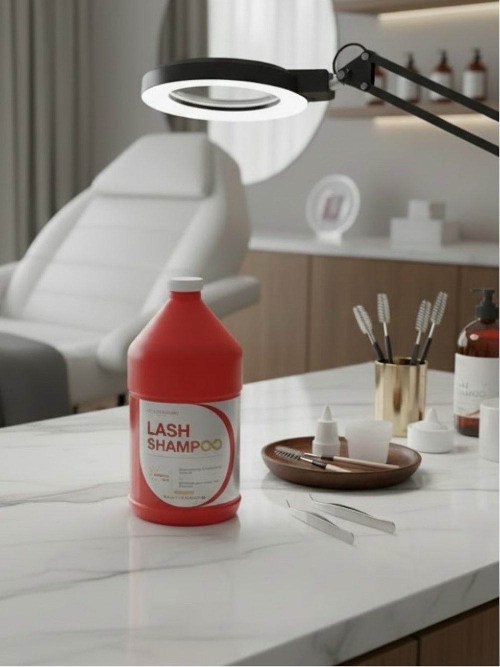 Lash Shampoo NEW ISLA & FONTANE Nourish Red Formula 64 oz Salon Bulk Sealed